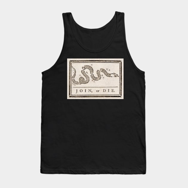 Join or Die Tank Top by Retro Patriot